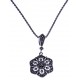 Collier argent rhodié 6,9g - marcassites - 45 cm