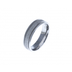 Bague argent rhodié 3,4g - T 52 à 68