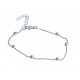 Bracelet argent rhodié 2,7g - 16+3cm