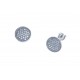 Boucles d'oreille argent rhodié 2,4g - zircons