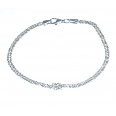 Bracelet argent 1,8g "noeud" - 18cm