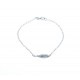 Bracelet argent 1,8g "plume" - 18,5cm