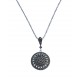 Collier argent rhodié 8g - marcassites - 45 cm