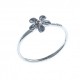 Bague argent 1,2g "fleur" - T 50 à 60