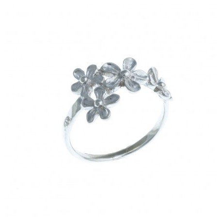 Bague argent 2,4g "fleurs" - T 50 à 60