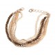 Bracelet fantaisie multi-rangs - 17+4 cm