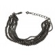 Bracelet fantaisie multi-rangs - 17+4 cm