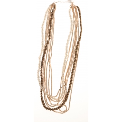 Collier fantaisie multi-rangs - 44+6 cm