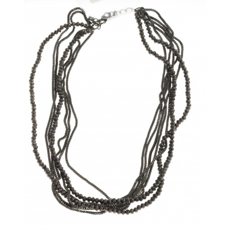 Collier fantaisie multi-rangs - 44+6 cm