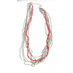 Collier fantaisie multi-rangs - 44+6 cm