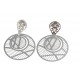 Boucles d'oreille acier - diamètre 40 mm