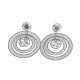 Boucles d'oreille acier - diamètre 45 mm