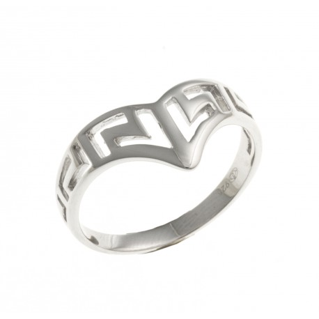 Bague argent rhodié 2g - T 50 à 60