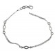 Bracelet argent rhodié 2,7g - 19 cm