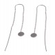 Boucles d'oreille argent rhodié 1,4g