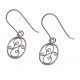 Boucles d'oreille argent rhodié 1,4g