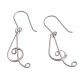 Boucles d'oreille argent rhodié 1,6g