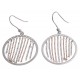 Boucles d'oreille argent rhodié 5,4g - 2 tons