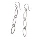 Boucles d'oreille argent rhodié 2,4g