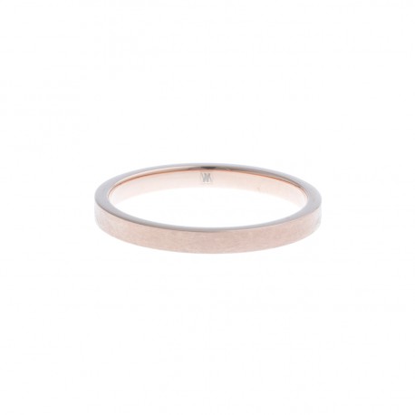 Anneau interne SCREW - acier rosé - finition mate - 2,5 mm - Taille 55 à 65
