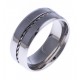 Bague acier homme - 8mm - T 56 à 70