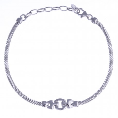 Bracelet argent rhodié 2,9g - 17+3cm