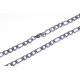 Collier acier - "figaro" - 5mm - 55cm