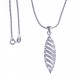 Collier argent rhodié 6g - zircons - 40cm