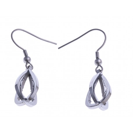 Boucles d'oreille acier