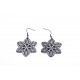 Boucles d'oreille acier noir