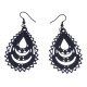 Boucles d'oreille acier noir