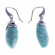 Boucles d'oreille argent rhodié 3,2g - amazonite