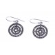 Boucles d'oreille argent rhodié 3g