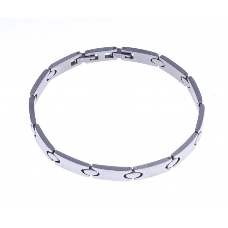 Bracelet acier homme - 21,5cm - largeur 5mm