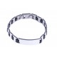 Bracelet acier homme - silicone - 21,5cm