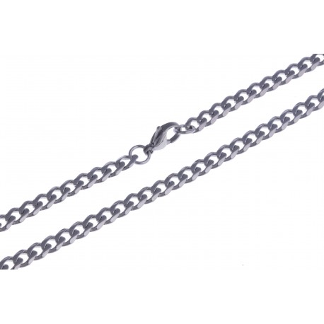Collier acier - 5mm - 60cm