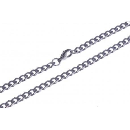 Collier acier - 5mm - 60cm