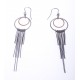 Boucles d'oreille argent rhodié 8,7g - 2 tons - rosé et rhodié