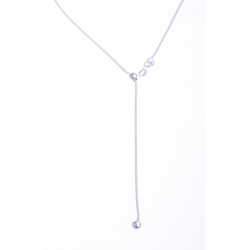 Collier argent 2,8g "cravate" 55 cm