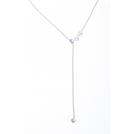 Collier argent 2,8g "cravate" 55 cm