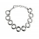 Bracelet acier - "ronds" - 17+4cm