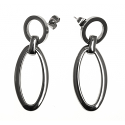 Boucles d'oreille acier