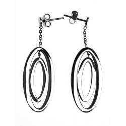 Boucles d'oreille acier