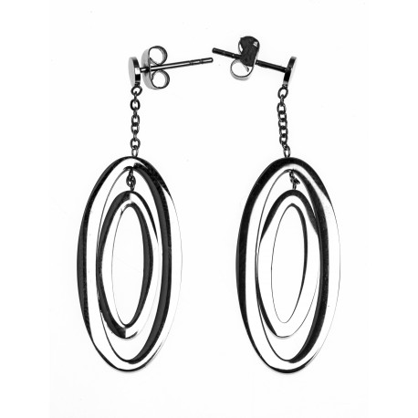 Boucles d'oreille acier