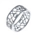 Bague argent rhodié 2,6g - cœurs - T50 à 60