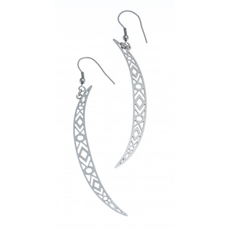 Boucles d'oreille  acier