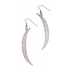 Boucles d'oreille  acier rosé