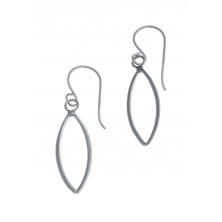 Boucles d'oreille argent rhodié  1,1g