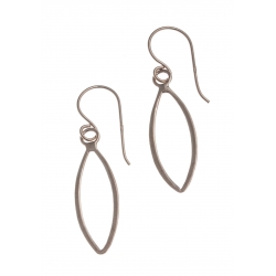 Boucles d'oreille argent rhodié rosé 1,1g