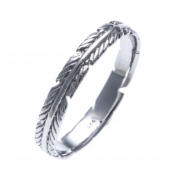 Bague argent rhodié 1,3g - T50 à 60